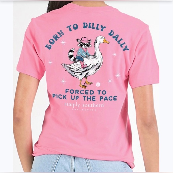 Simply Southern Tops - Simply Southern Pink Tee NWT